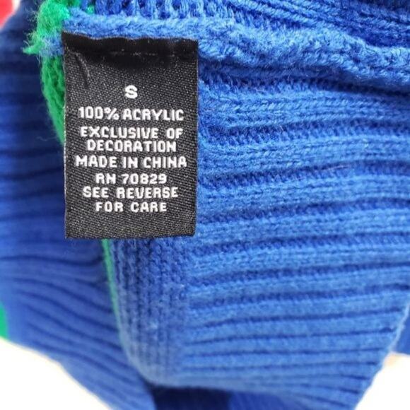 Carbon ugly Christmas sweater with drunk Santa Claus holding a beer men's small - Picture 9 of 11